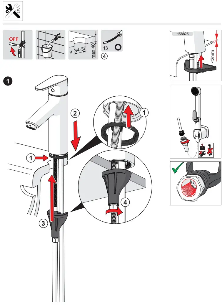 Oras 2605F Optima Sink faucet - fig 13