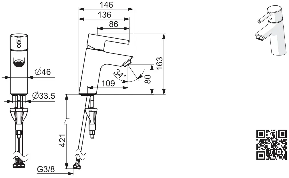 Oras 2605F Optima Sink faucet - fig 5