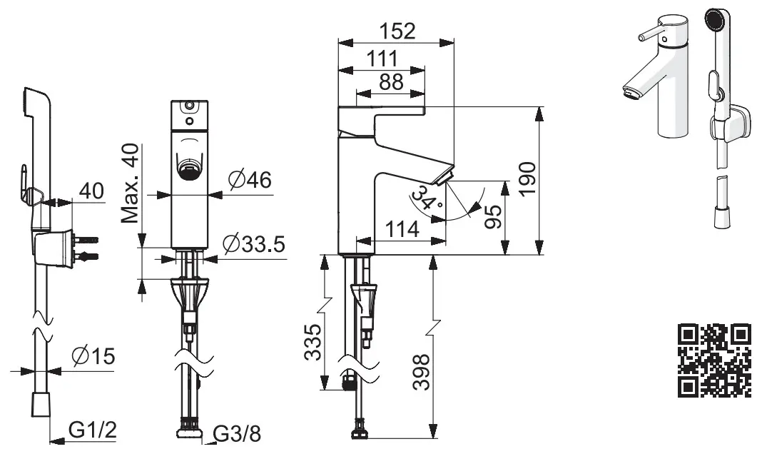 Oras 2605F Optima Sink faucet - fig 6