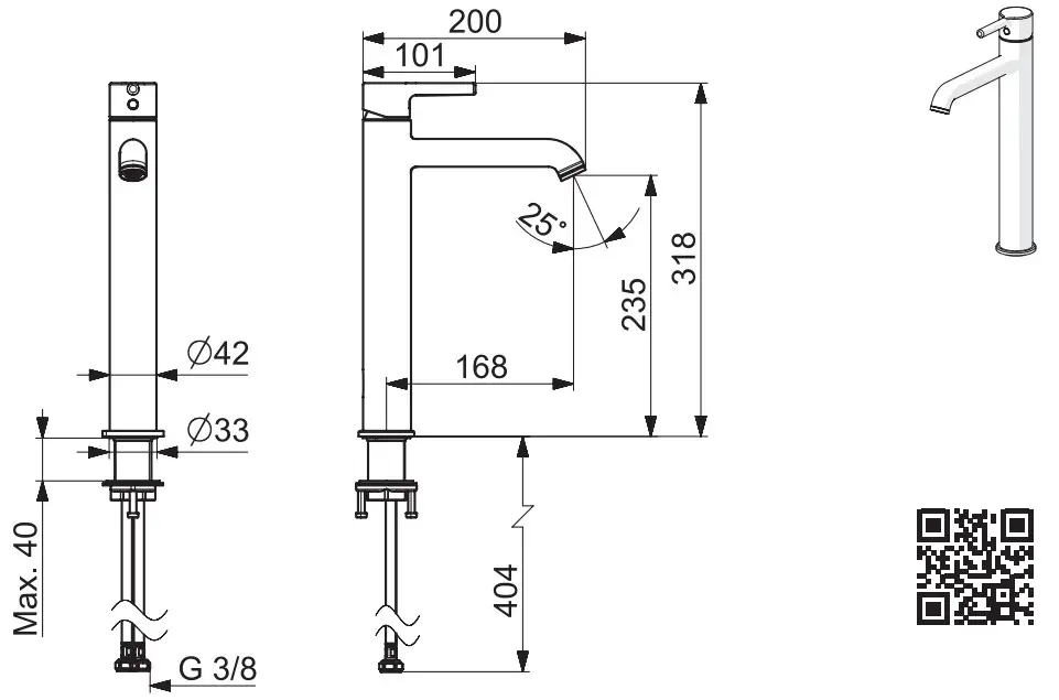 Oras 2605F Optima Sink faucet - fig 7