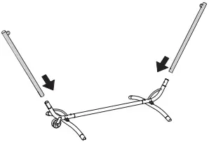 IKEA AA-1286400-3-2 GÅRÖ Stand for Hammock Outdoor Gra B4a