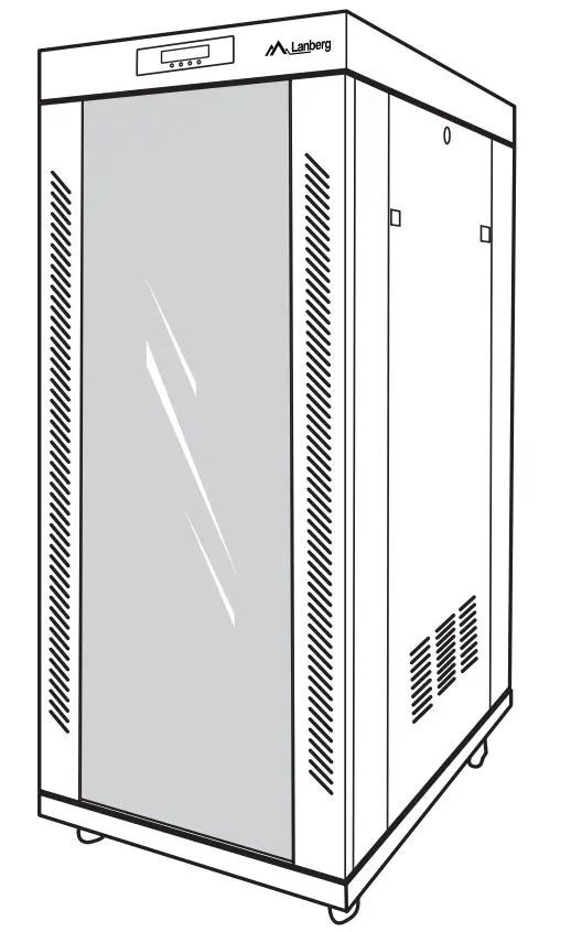 Lanberg FF01 15U 19 Inch Rack Cabinets with Panel LCD