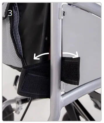 CareCo WC07040001 Wheelchair Seat Belt - backrest