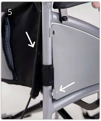 CareCo WC07040001 Wheelchair Seat Belt - screws