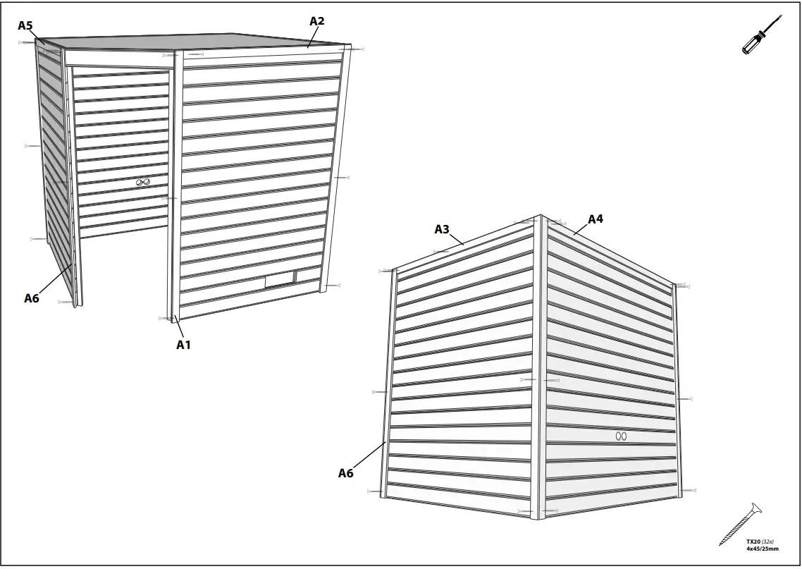 HANSCRAFT PALAPELI HS 4 Solid Selected Spruce Wood - Parts 10