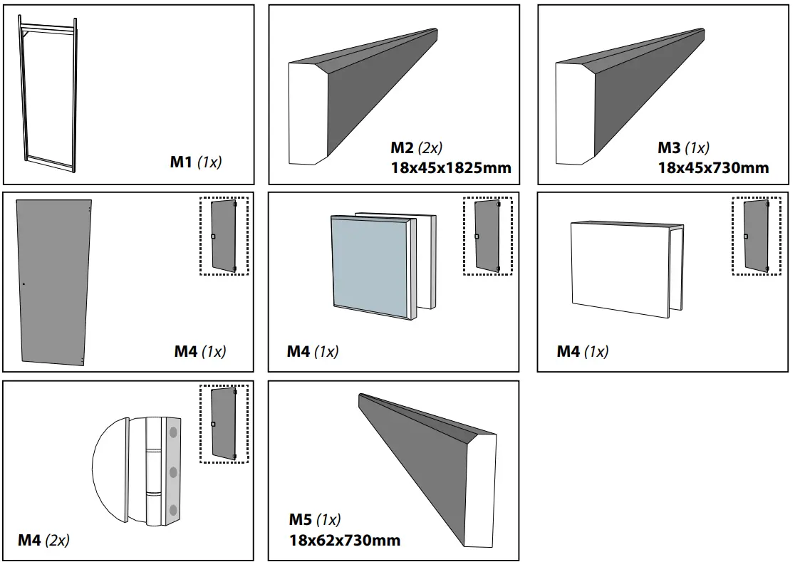 HANSCRAFT PALAPELI HS 4 Solid Selected Spruce Wood - Parts 6