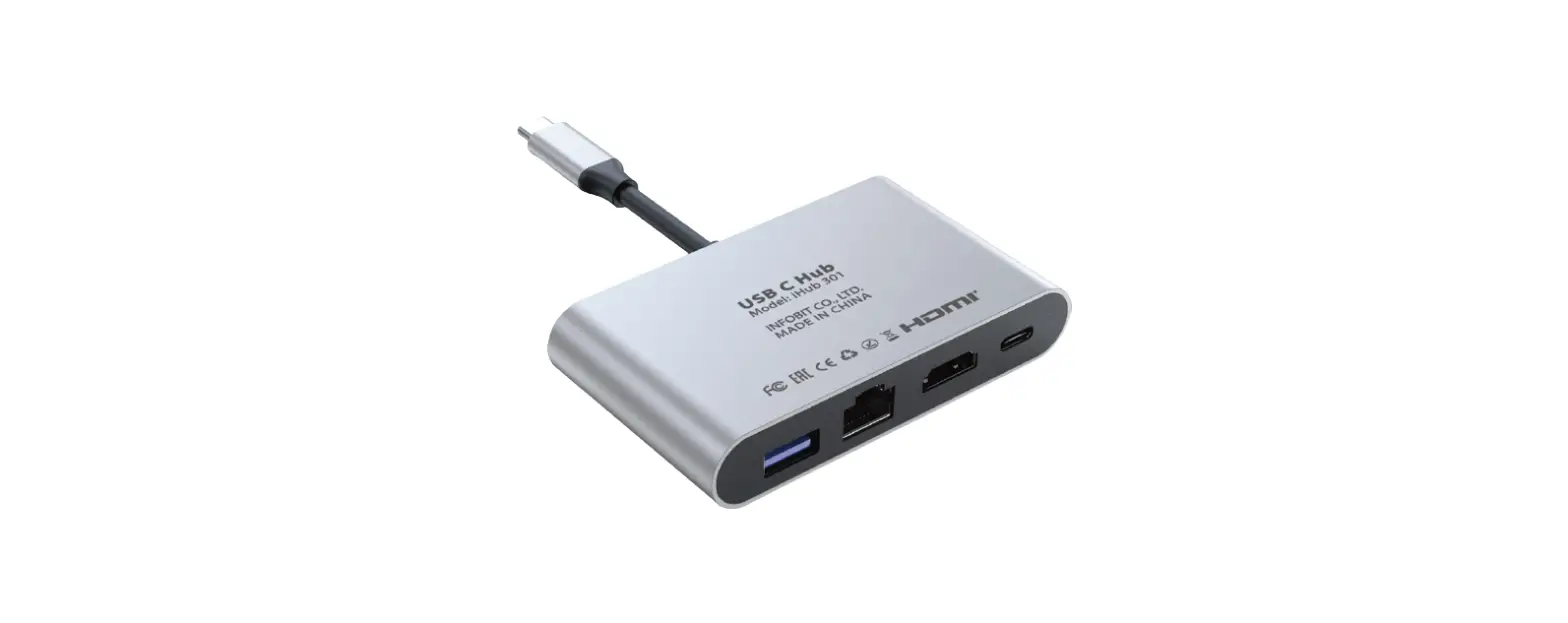 Infobit Ihub 301 Usb-c Multiport Adapter Instruction Manual