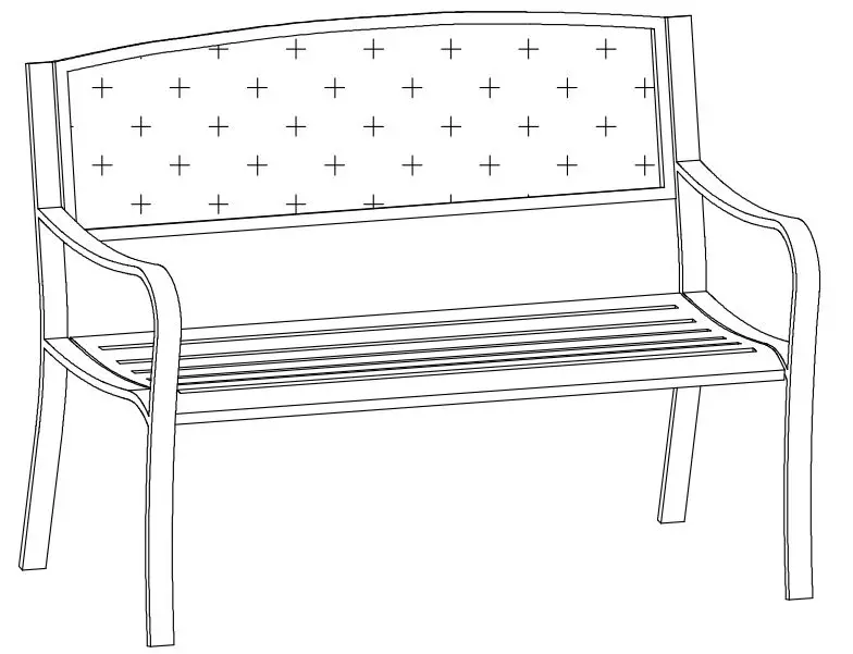 Outsunny 2 Seater Steel Garden Bench User Manual