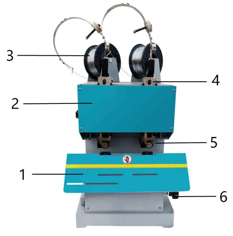 TOOLOTS 8703 Double Head Wire Stapler - structure of machine