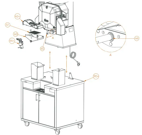 Zumex Speed Pro Self Service Podium Automatic Citrus Juicer - All-in-One
