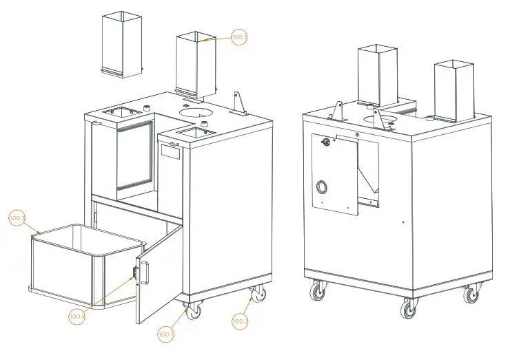 Zumex Speed Pro Self Service Podium Automatic Citrus Juicer - Drain&Clea 1n