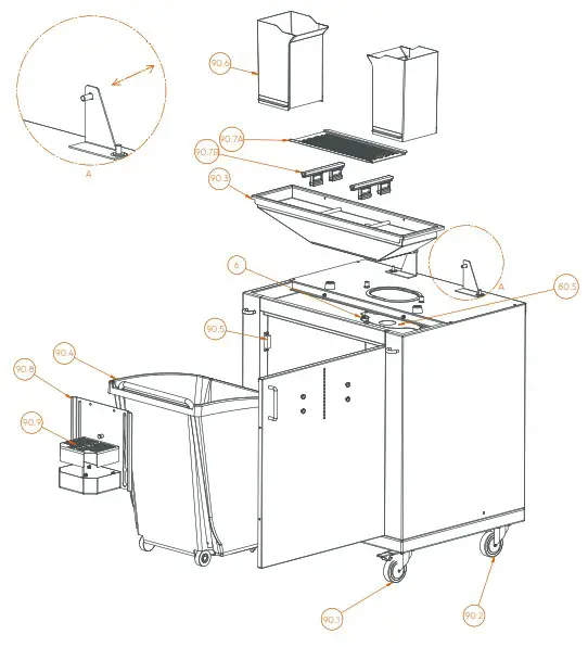 Zumex Speed Pro Self Service Podium Automatic Citrus Juicer - Podium