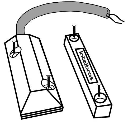 Intelbras XAS Steel Door Wired Opening Magnetic Sensor - Product 1