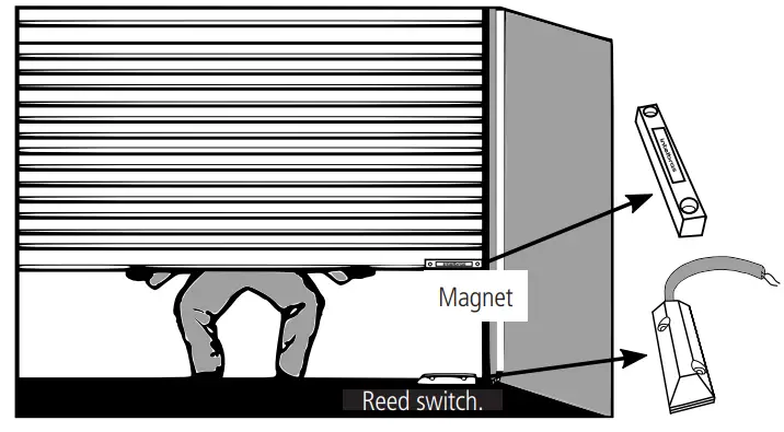 Intelbras XAS Steel Door Wired Opening Magnetic Sensor - moving par