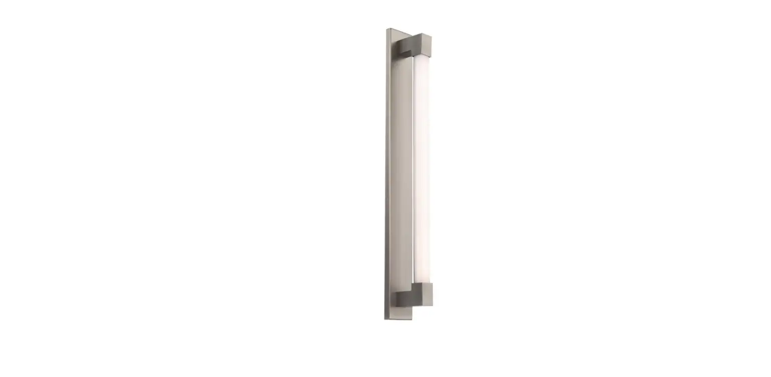 Modern Forms Ws-68227 Barre 1 Light 27 Inch Brushed Nickel Bath Vanity And Wall Light Instruction Manual
