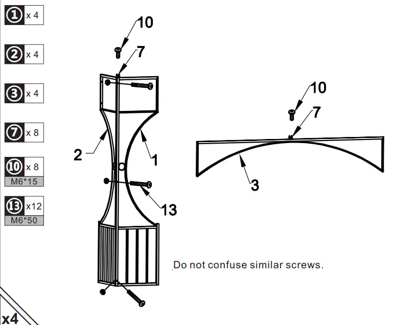 Outsunny 84C 005 Double Top Metal Gazebo with Curtains - Part 2