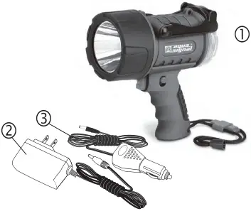 aqua signal 3786700700 Rechargeable Waterproof LED Spotlight A2