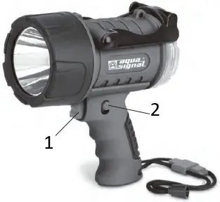 aqua signal 3786700700 Rechargeable Waterproof LED Spotlight A3