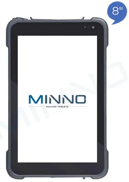 MINNO Resilient A8 8 Inch Android Rugged Tablet - cover
