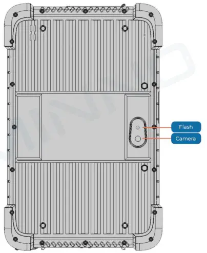 MINNO Resilient A8 8 Inch Android Rugged Tablet - front view 2