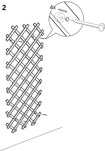 IKEA ASKHOLMEN Stained Table+2 Chairs - Figure1