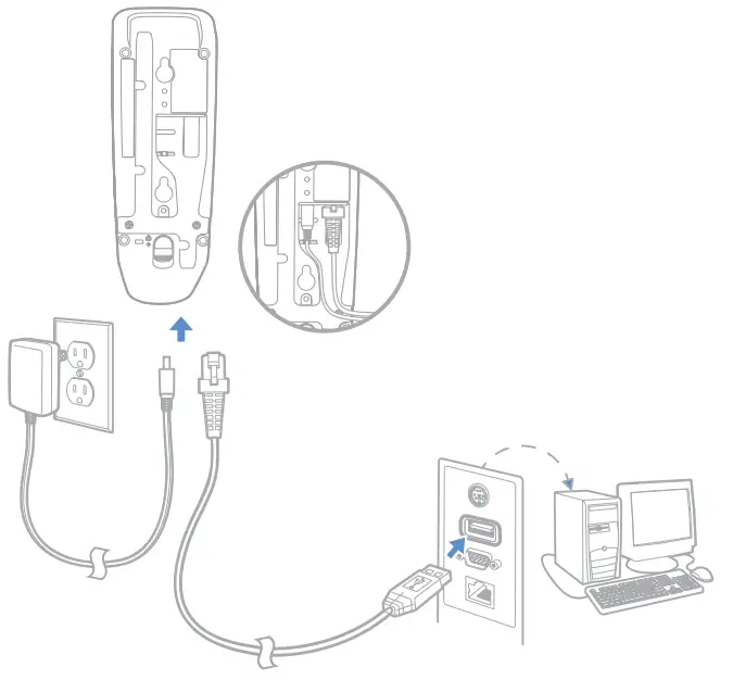 Honeywell Xenon Ultra 1962x Series Cordless Area Imaging Scanner - Horizontal
