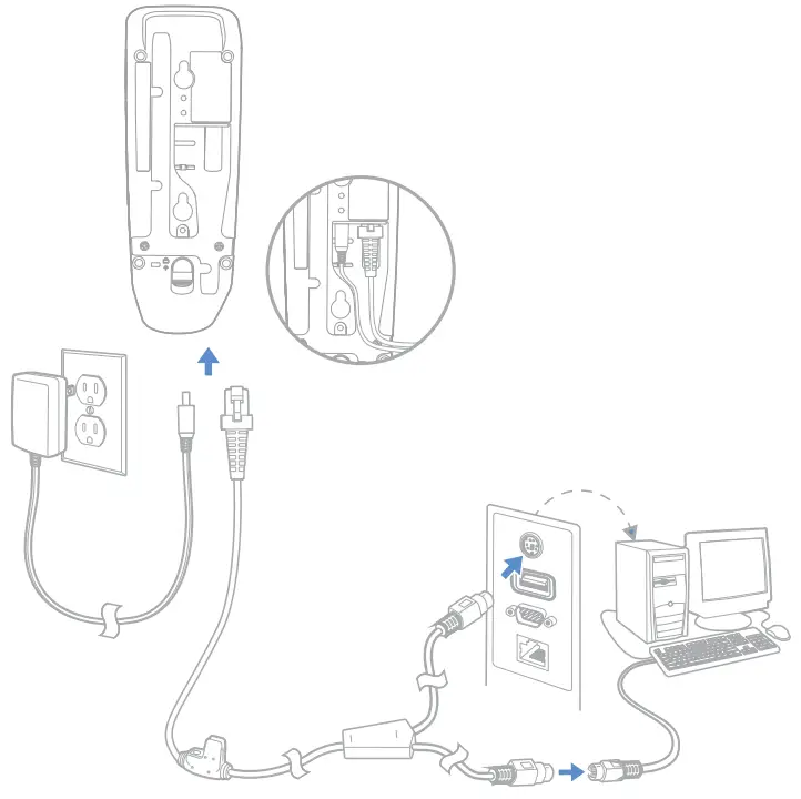 Honeywell Xenon Ultra 1962x Series Cordless Area Imaging Scanner - Keyboard Wedge1