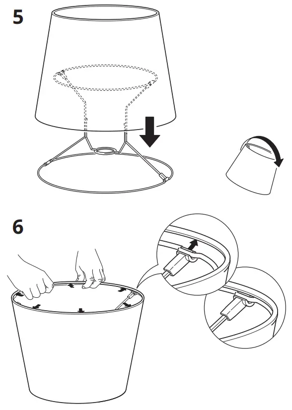 IKEA KINNAHULT Floor Lamp with LED Bulb - Fig 5