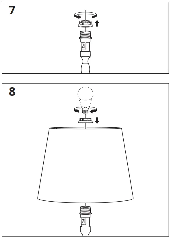 IKEA KINNAHULT Floor Lamp with LED Bulb - Fig 6