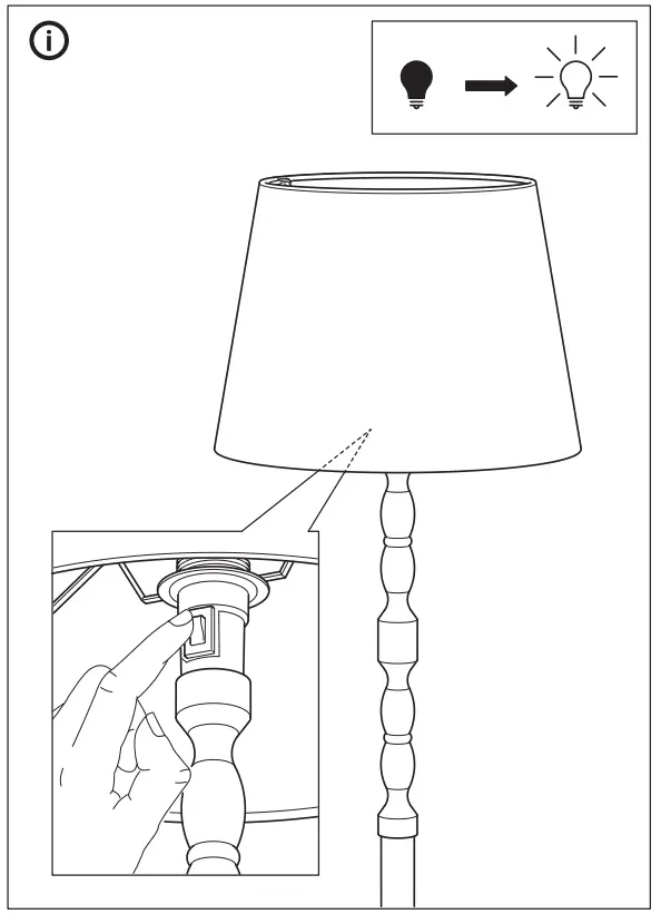 IKEA KINNAHULT Floor Lamp with LED Bulb - Fig 7