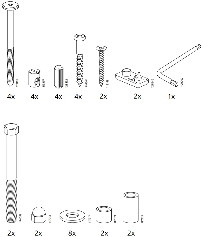 IKEA 105.084.80 HATTHOLMEN Serving Trolley Outside - Fig 1
