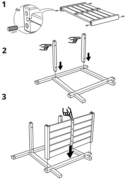 IKEA 105.084.80 HATTHOLMEN Serving Trolley Outside - Fig 2