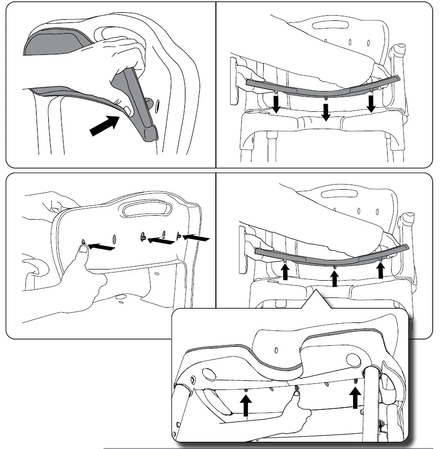 etac 8400 5072 Soft Back Seat Swift Grey Back support pad-fig-2