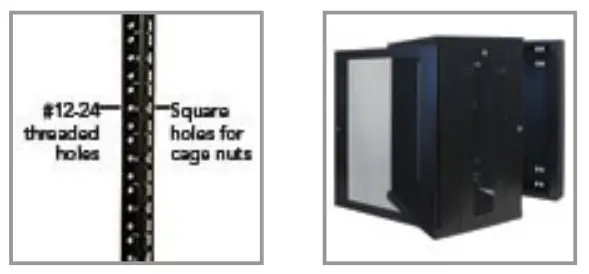 TRIPP LITE SRW18US SmartRack 18U Low-Profile Switch-Depth Wall Mount Rack Enclosure Cabinet