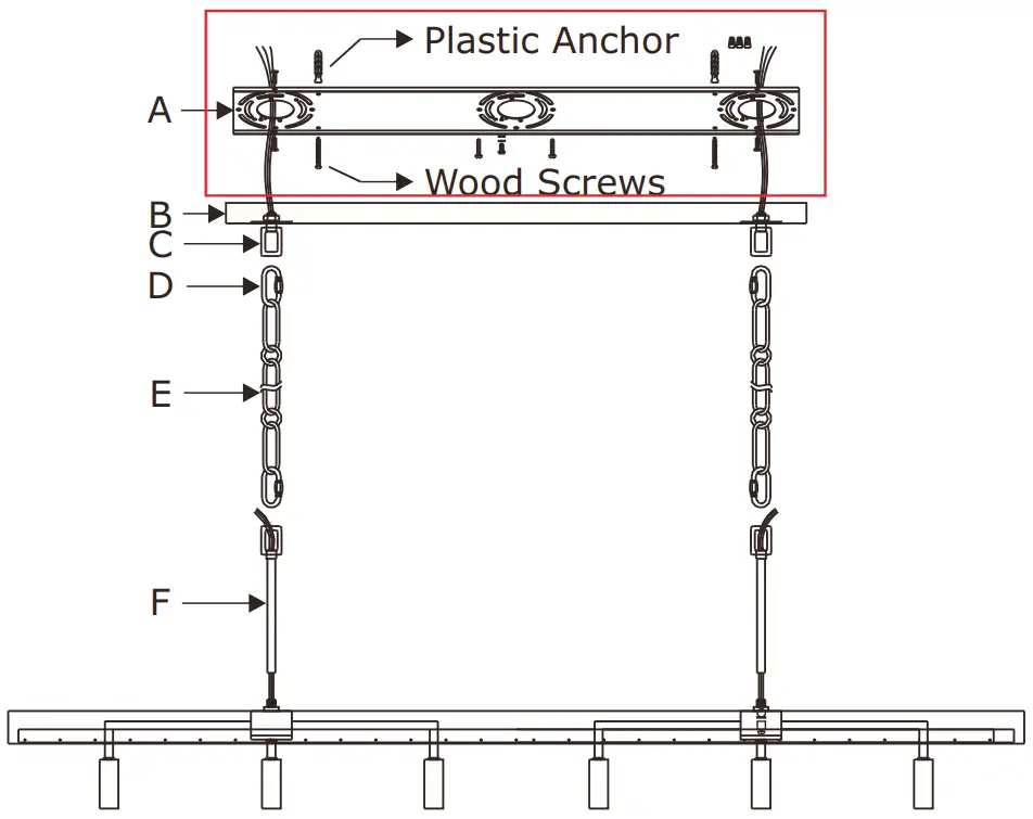 CRYSTORAMA WIN 617 GA CL MWP Winham Six Light Chandelier - PART NUMBER