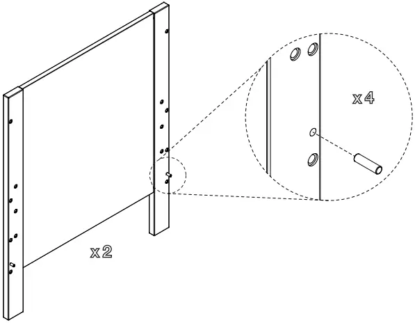 Crate Barrel Opie Two-Tone Wood and Cloud Blue Baby Crib A1