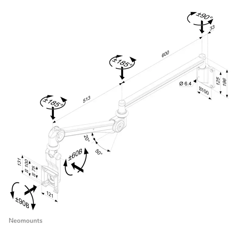 Neomounts-by-Newstar-FPMA-HAW300-Monitor-Mount-Stand-Fig-2
