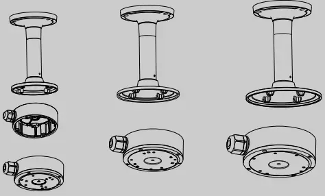specs-technologies -CLT2J-Ceiling-Mount-with-Pendant-Cap-WMT1G-Wall-Mount-Bracket-fig-1
