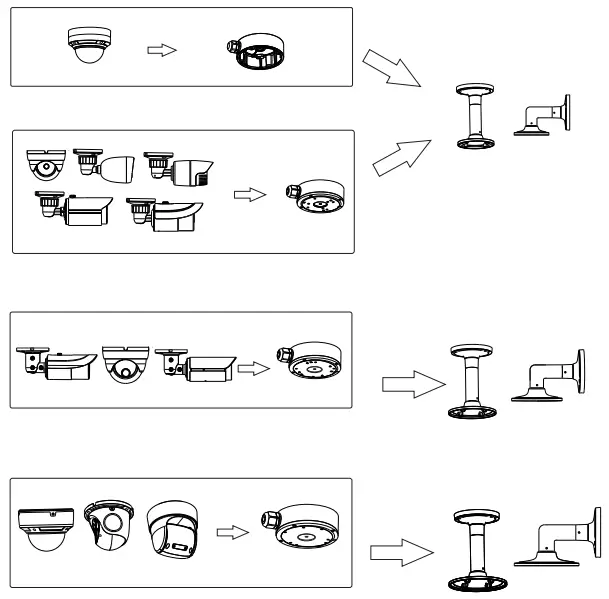 specs-technologies -CLT2J-Ceiling-Mount-with-Pendant-Cap-WMT1G-Wall-Mount-Bracket-fig-3