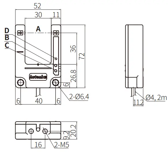Autonics-TCD210060AD-1-Channel-U-Shaped-Photoelectric-Sensors-fig-9