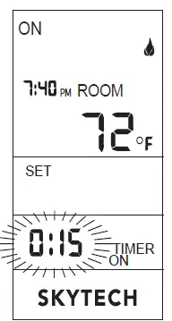 SKYTECH-5301-Timer-Thermostat-Fireplace-Remote-Control-09