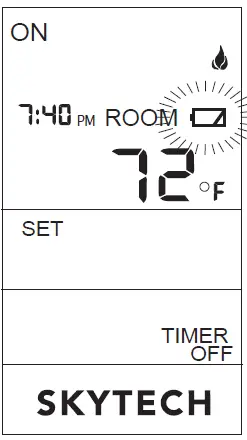 SKYTECH-5301-Timer-Thermostat-Fireplace-Remote-Control-10