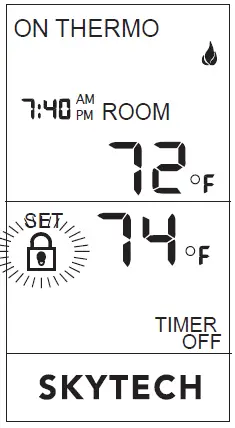 SKYTECH-5301-Timer-Thermostat-Fireplace-Remote-Control-11