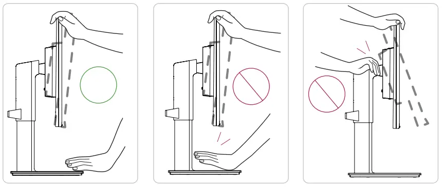 LG 27BN65YP LED LCD MONITOR - Adjusting the Angle
