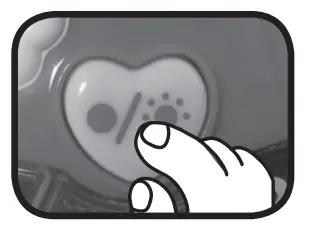 vtech 502303 Little Singing Puppy - HEART BUTTON1