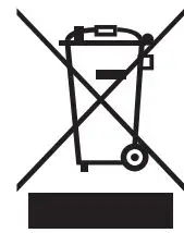 Millenium 549098 Rookie E-Drum Set User Manual - Disposal icon