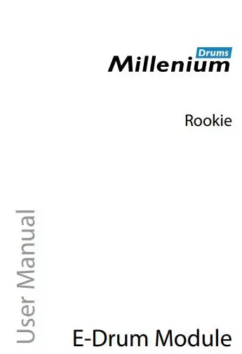 Millenium 549098 Rookie E-Drum Set User Manual