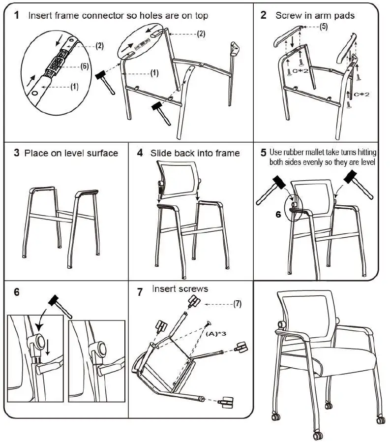 BossChair-B6889R-Mesh-4-Legged-Guest-Chair-fig- (2)