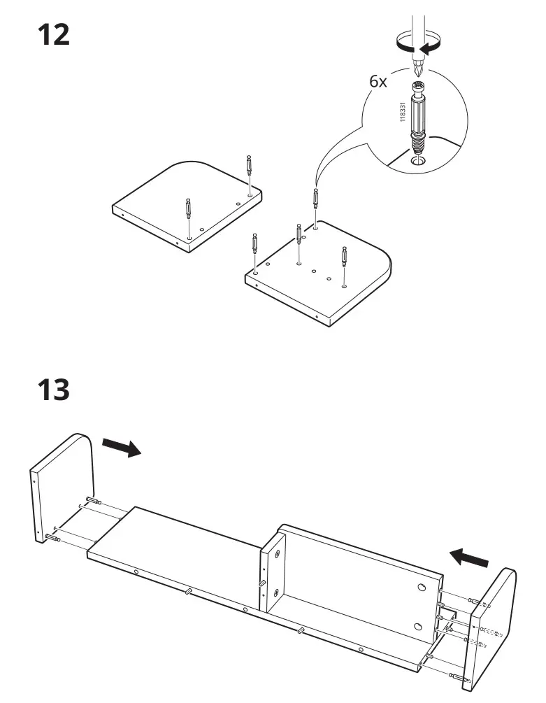 IKEA 205.285.00 PIPLÄRKA Desk - Installation 12 & 13