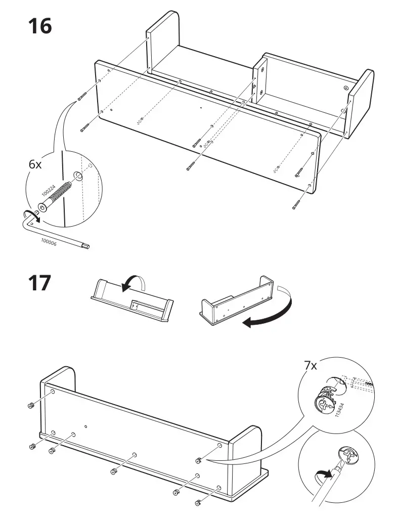 IKEA 205.285.00 PIPLÄRKA Desk - Installation 16 & 17